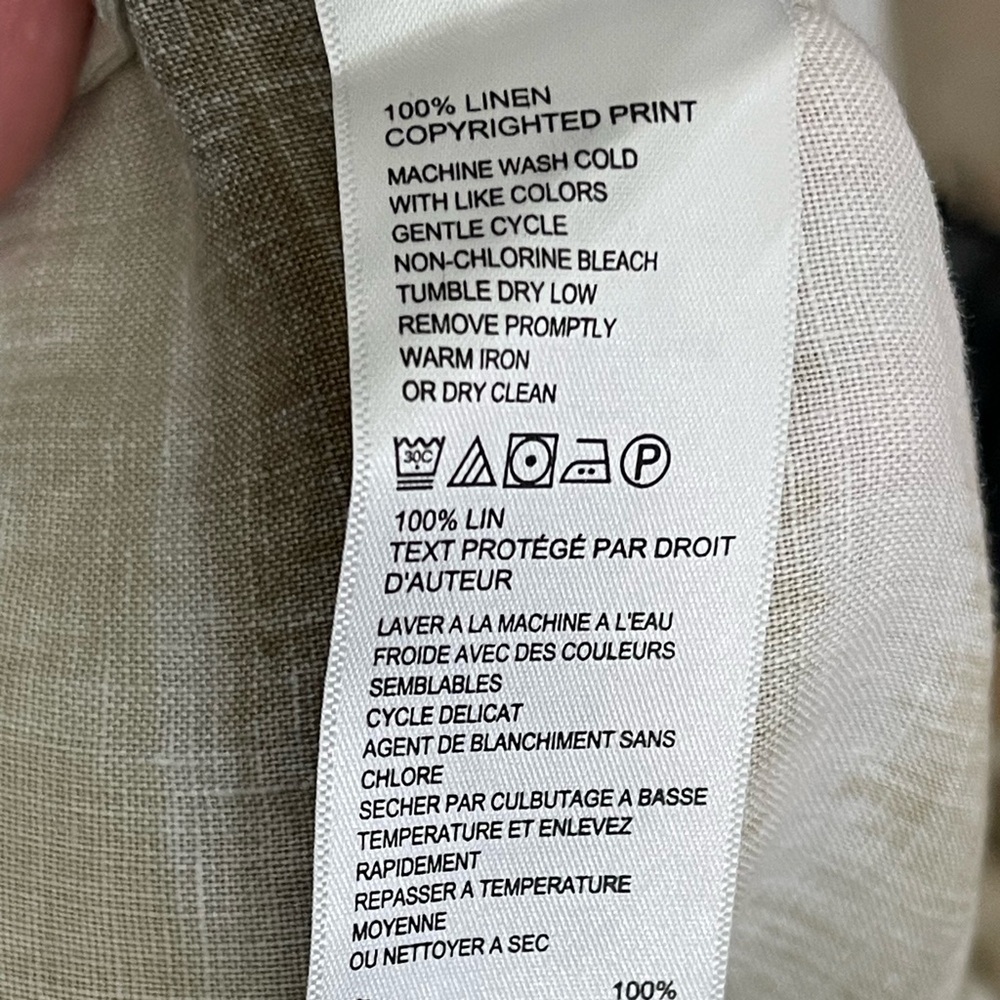 Tommy Bahama Linen Beach Sundress Coastal Resort Tie Dye Sleeveless Vacation Lg - Picture 12 of 12